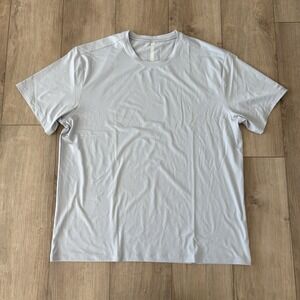 Ten Thousand Lightweight Shirt Mens XL Light Gray Short Sleeve Stretch Running